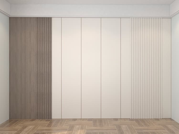 Flat grid wall panel 6A