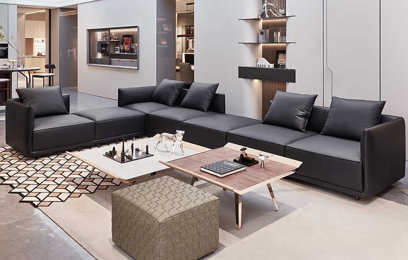 Zhenxiang Leather Sofa Model A