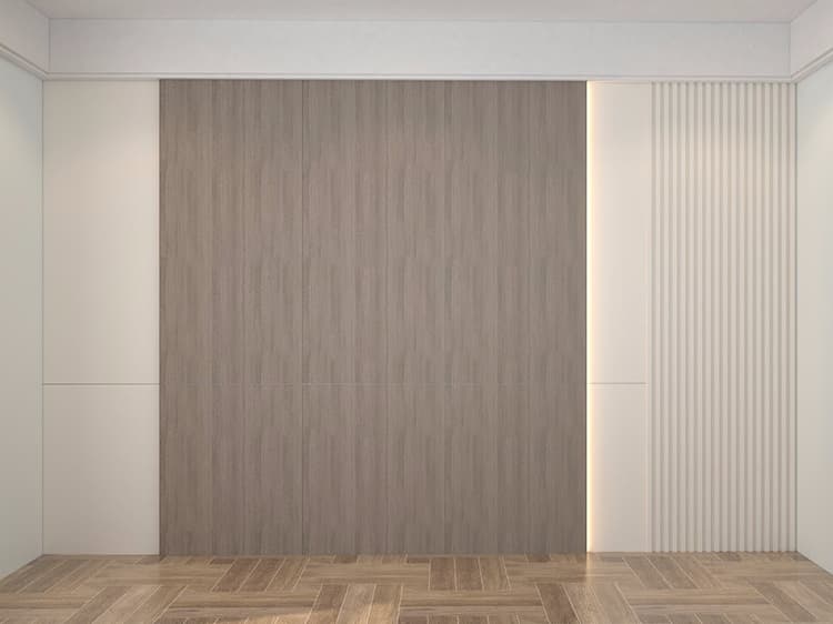 Flat grid staggered wall panel 7A