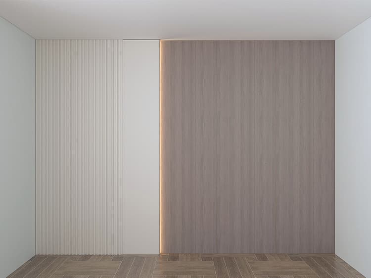 Standard flat grid staggered wall panel 5C