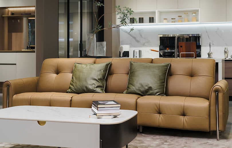 Reims leather sofa