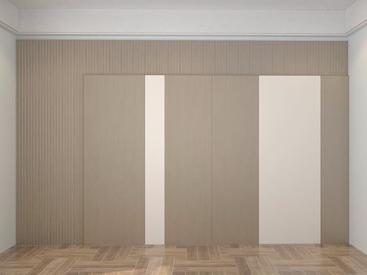 Flat grid staggered wall panel 1C
