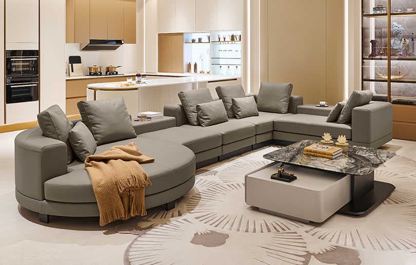 Bufan leather sofa