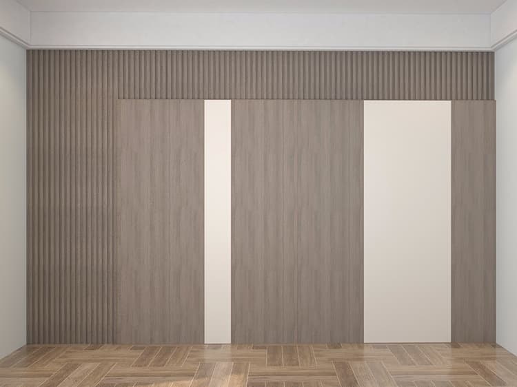 Flat grid staggered wall panel 1A